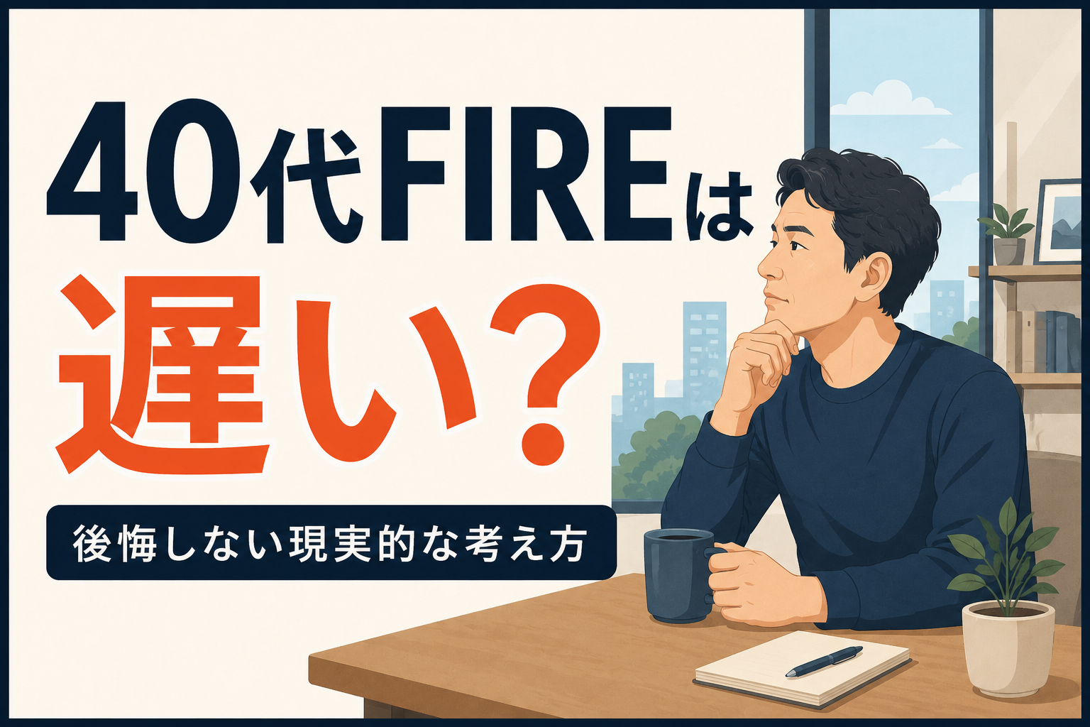 40代でFIREは遅い？経験者が感じた現実と注意点